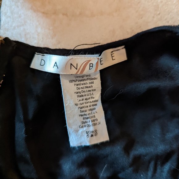 Gold & Black Short Dress - Picture 3 of 11